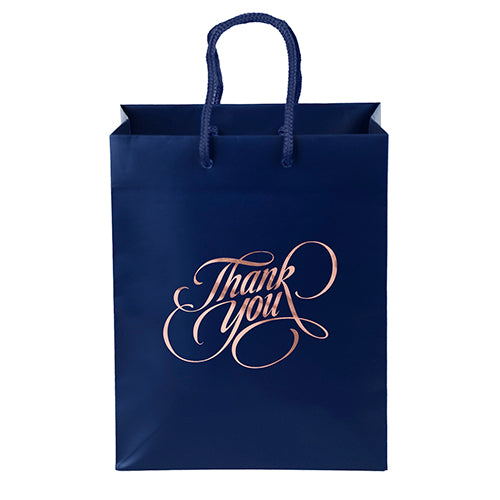 Ribbon-Handle Matte Paper Bag