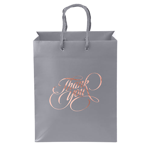 Ribbon-Handle Matte Paper Bag