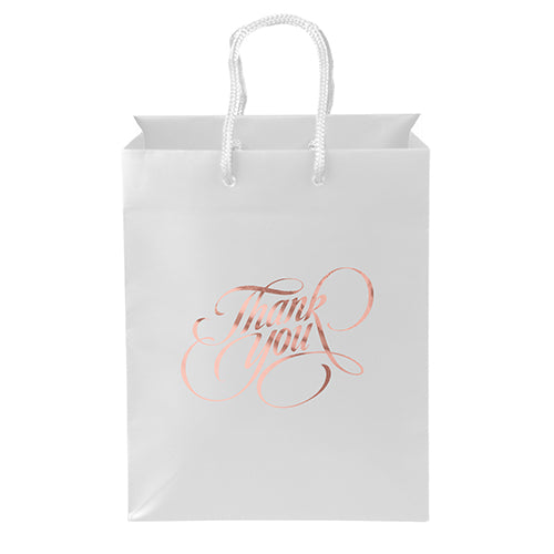 Ribbon-Handle Matte Paper Bag