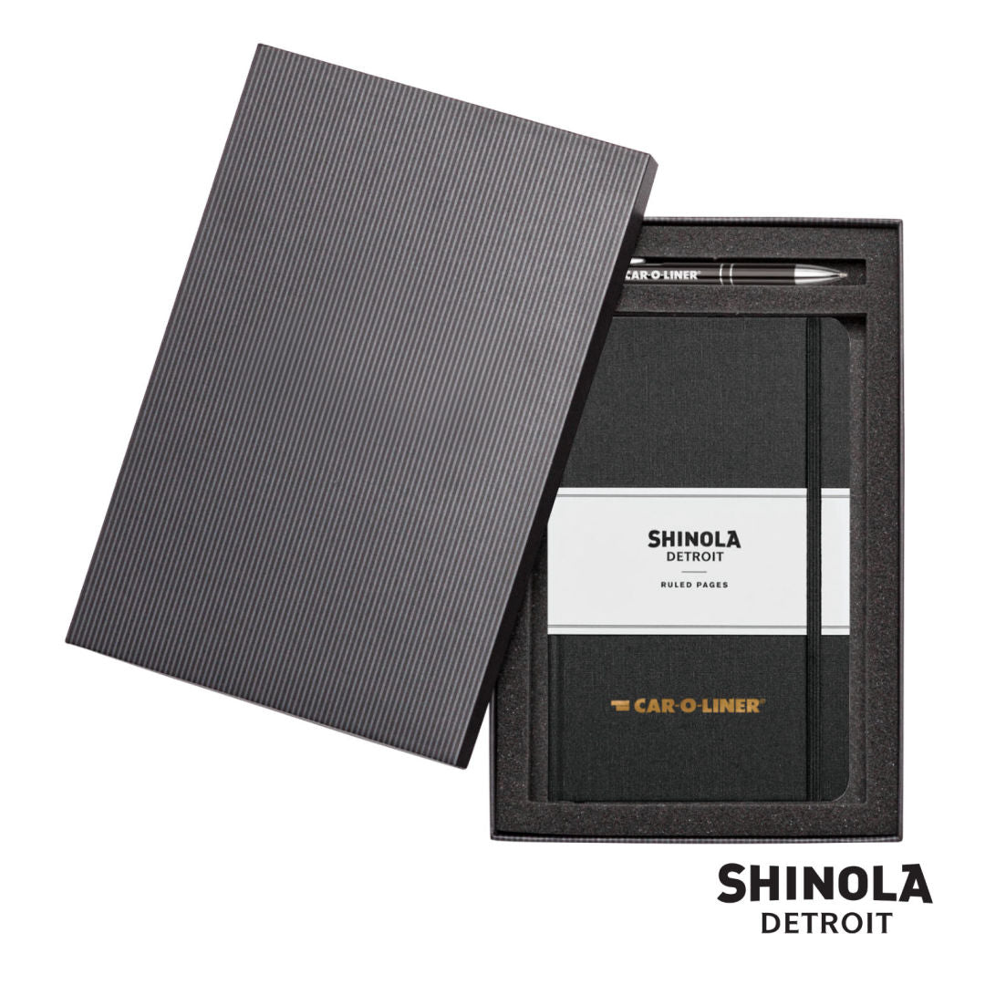 Shinola® HardCover Journal/Clicker Pen Gift Set