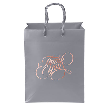 Ribbon-Handle Matte Paper Bag