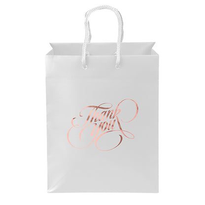 Ribbon-Handle Matte Paper Bag